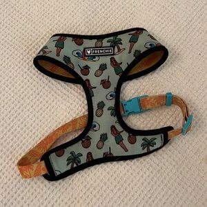 Frenchie bulldog supply harness - Hawaiian pattern, size large